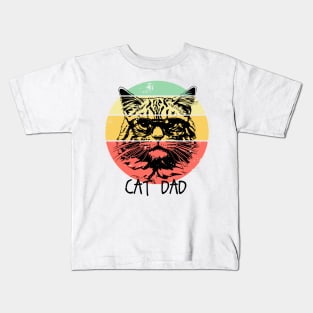 Retro Cat Ded Kids T-Shirt